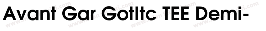 Avant Gar GotItc TEE Demi字体转换